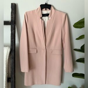 Zara Pink Blazer Coat